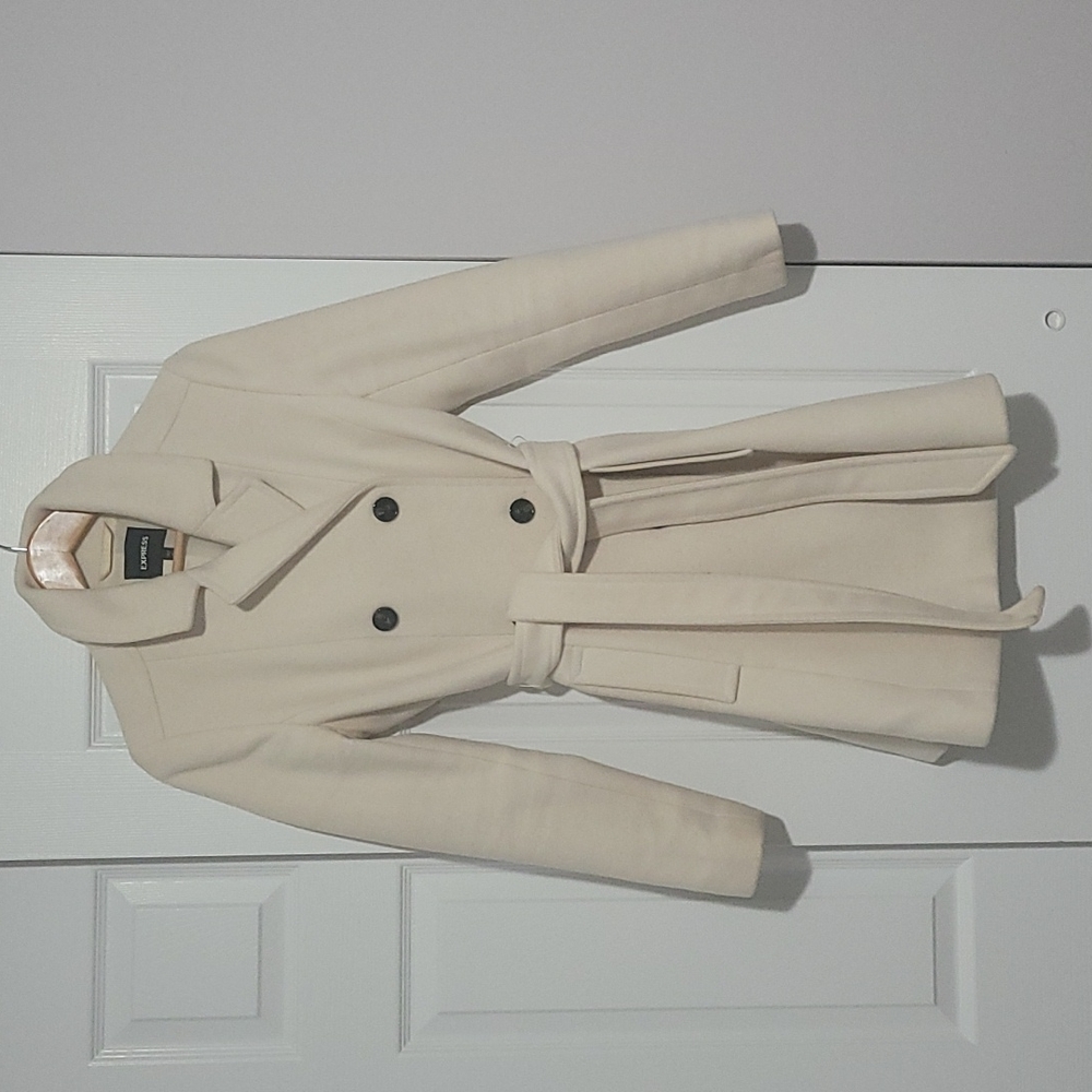 🏵🌼 Cute Cream Express Pea Coat,  Small